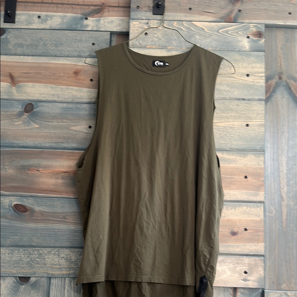 ZYIA Dark Olive Sleeveless Tank